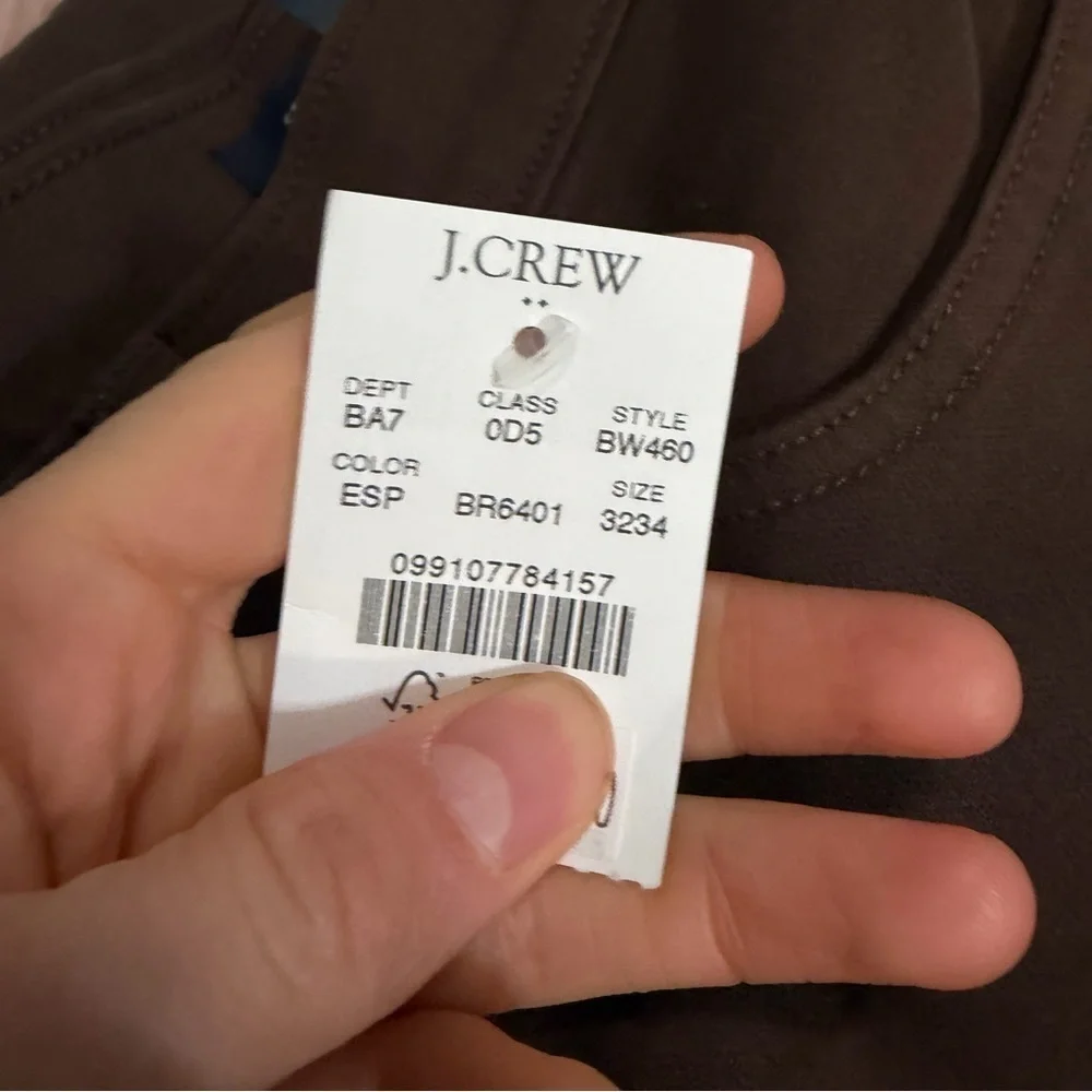 J crew espresso Straight-fit garment-dyed five-pocket pant